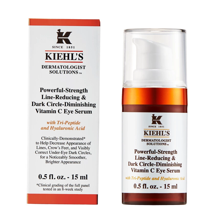 Kiehl's Powerful-Strength Line-Reducing & Dark Circle-Diminishing Vitamin C Eye Serum Siero - immagine 3
